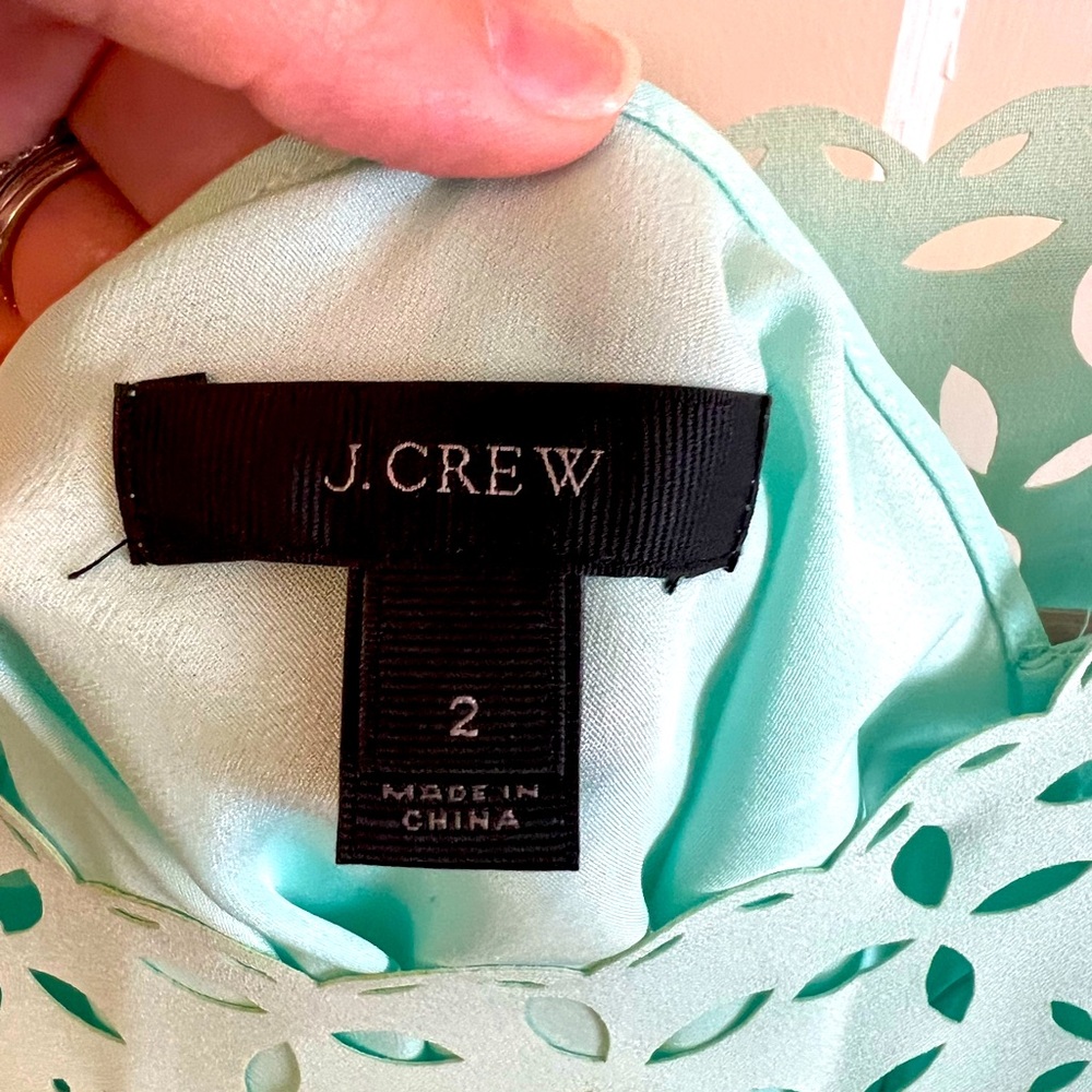 J.crew size 2 teal dress